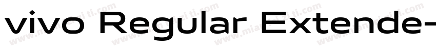 vivo Regular Extende字体转换